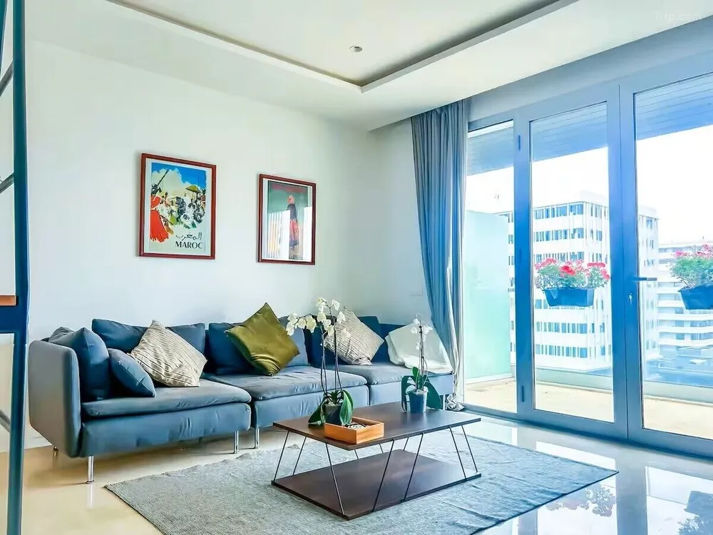 Appartement Luxe Cœur CFC Casablanca sitting area