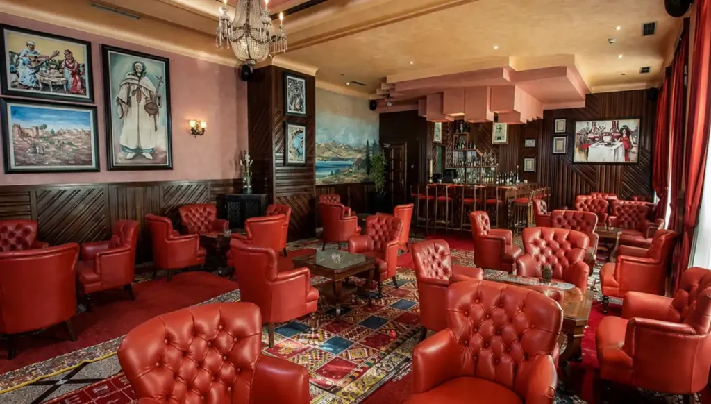 Bar and restaurant area at Hotel Club Val d’Anfa Casablanca